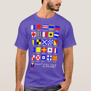 Nautical Signal Flagga Alphabet T Shirt