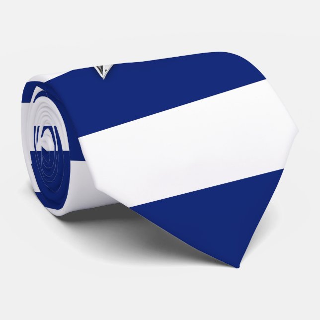 Nautical Silver Star på marinblått Rand Slips (Rullad)