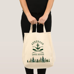 Nautical Sjö House Anchor Oars Gräs Livsmedel Tygkasse