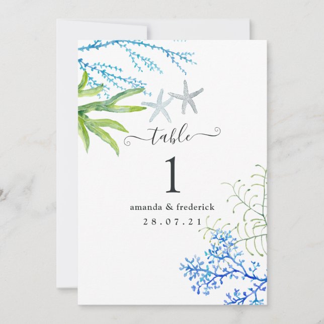 Nautical Sjögräs Inbjudningar (Framsida)