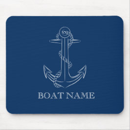 Nautical Spirit Anchor Navy Blue Musmatta