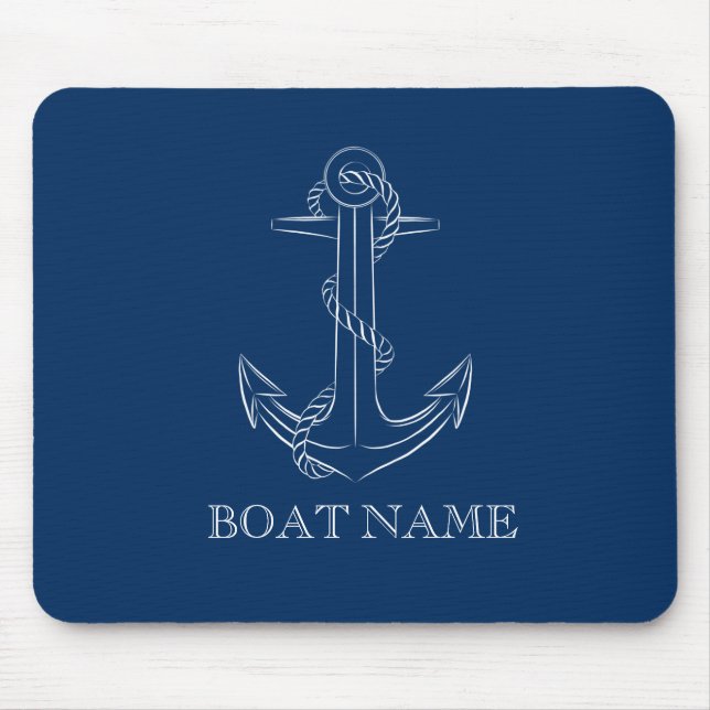 Nautical Spirit Ankar Navy Blue Musmatta (Framsidan)