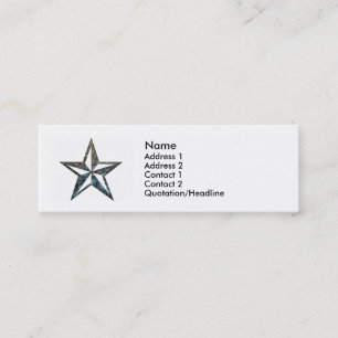 Nautical Star Mini Visitkort