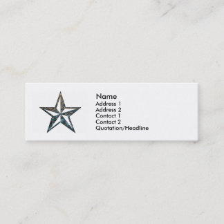 Nautical Star Mini Visitkort