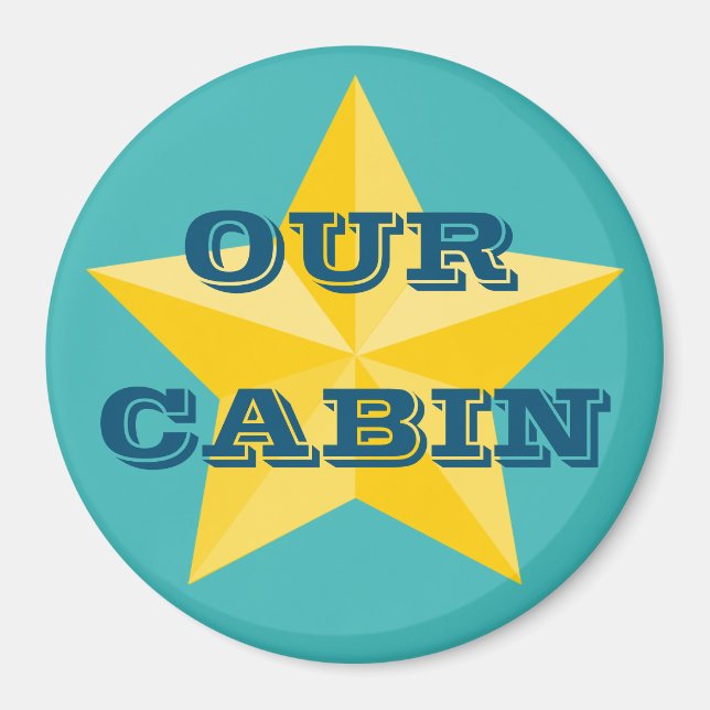 Nautical Star Stateroom Door Marker Magnet (Framsidan)