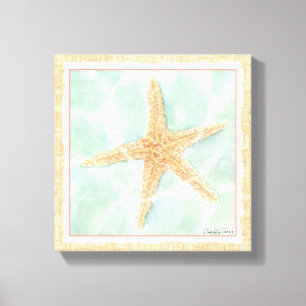 Nautical Starfish i Vatten Canvastryck