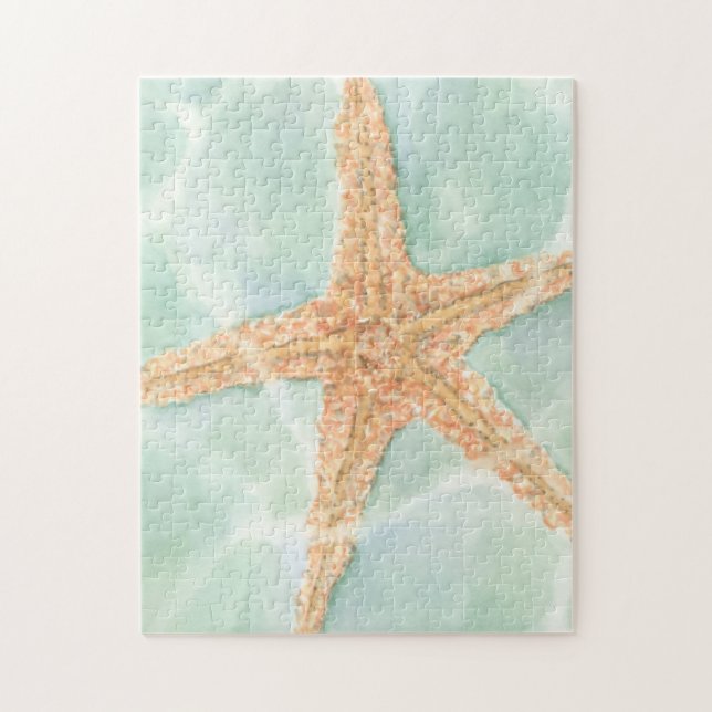Nautical Starfish i Vatten Pussel (Vertikal)