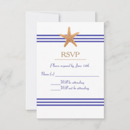 Nautical Starfish - RSVP OSA Kort