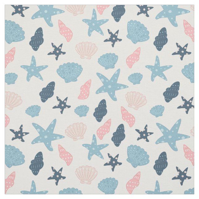 Nautical Starfish Tyg (Provkarta)