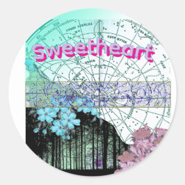 Nautical Sticker Runt Klistermärke