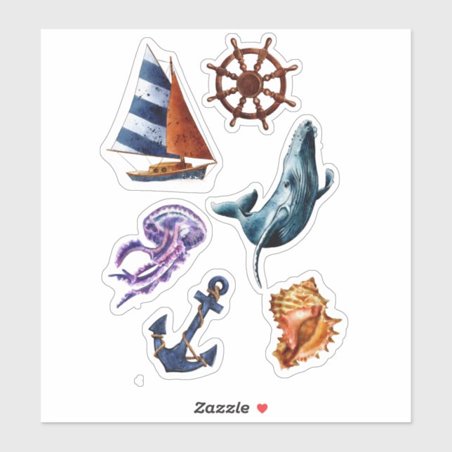 Nautical Stickers Klistermärken (Ark)