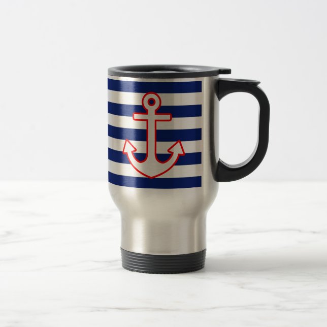 Nautical Stil Anchor på Rand Resemugg (Höger)