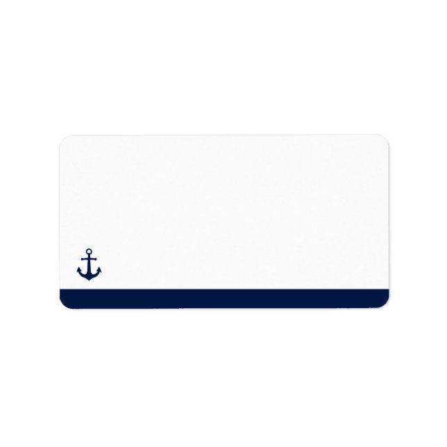 Nautical Stil Anchor | Tom Adress Adressetikett (Framsidan)