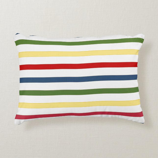 Nautical Stripe Accent Pillow Prydnadskudde (Framsidan)