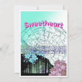 Nautical Style Card Inbjudningar