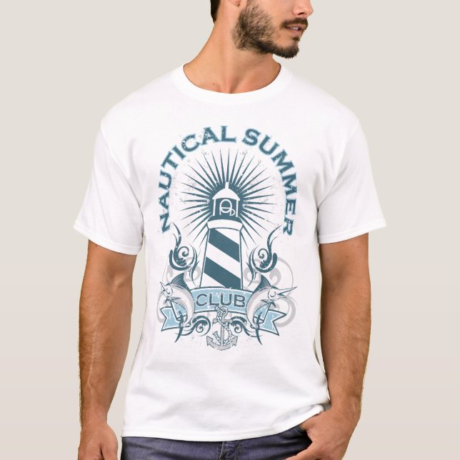 Nautical Summer Klubb T Shirt (Framsida)