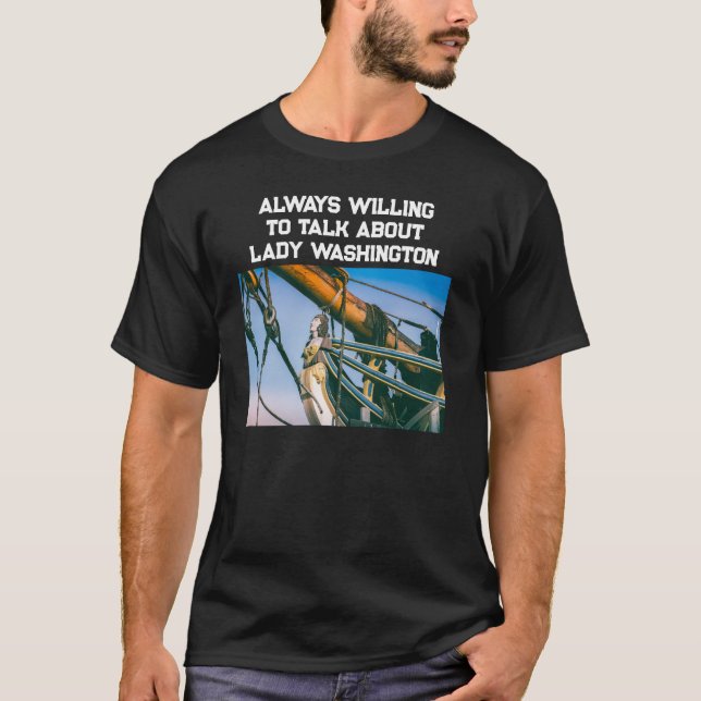  Nautical Tall Ship Feather Head Photography T Shirt (Framsida)