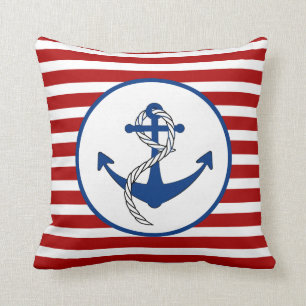 Nautical Thned Anchor Kudde