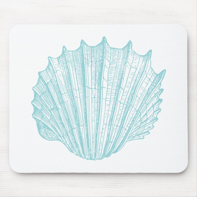 Nautical Vintage Marine Seashell Musmatta (Framsidan)