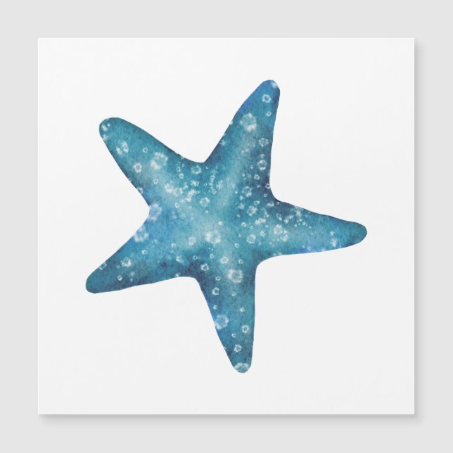 Nautical Watercolor Blue Starfish (Framsida)