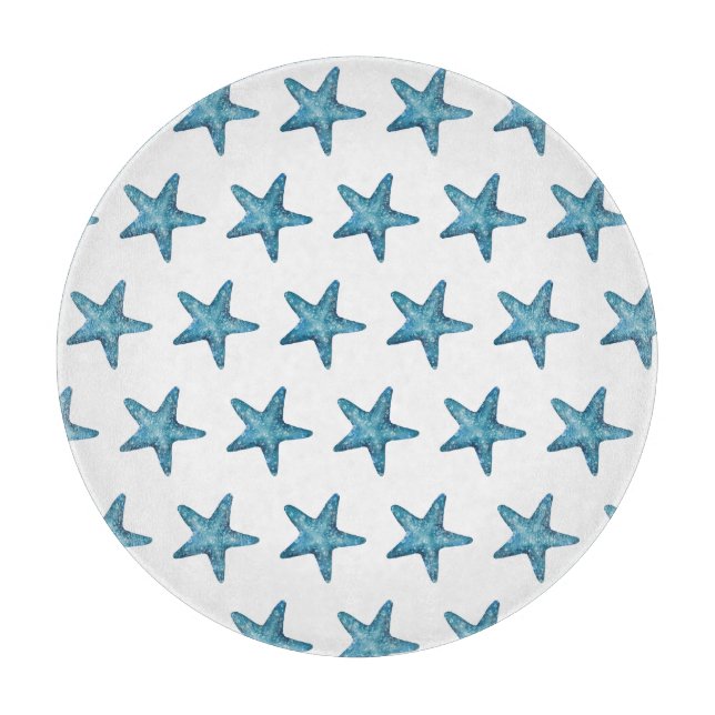Nautical Watercolor Blue Starfish (Framsidan)