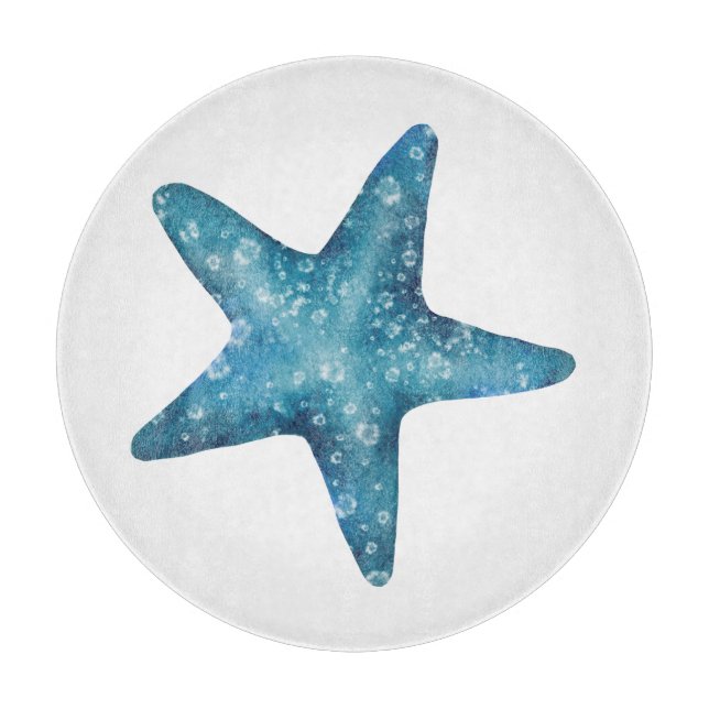 Nautical Watercolor Blue Starfish (Framsidan)
