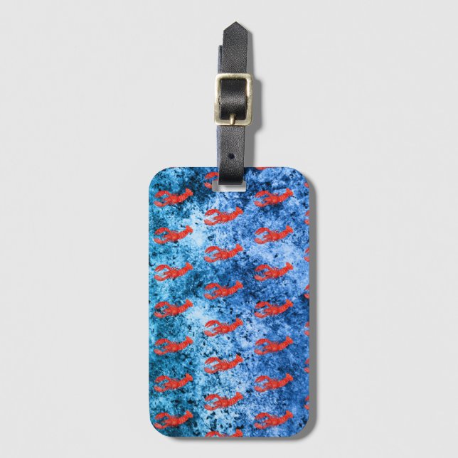 Nautical Waves Design 11  Bagagebricka (Framsida vertikal)