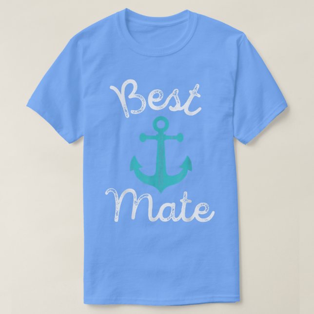 Nautical Wedding Bride Grooms Man & Groomsmen Gift T Shirt (Design framsida)