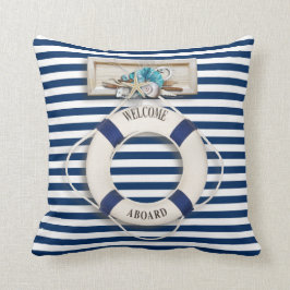 Nautical - "Welcome Aboard" (1) Kudde
