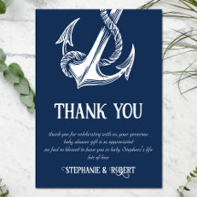 Nautical White Anchor Baby Shower-Tack