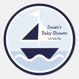 Nautical/William/Sailboat/Stickers/Cupaka Topper Runt Klistermärke