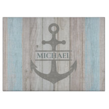 Nautical Wooden Boat Anchor Namn