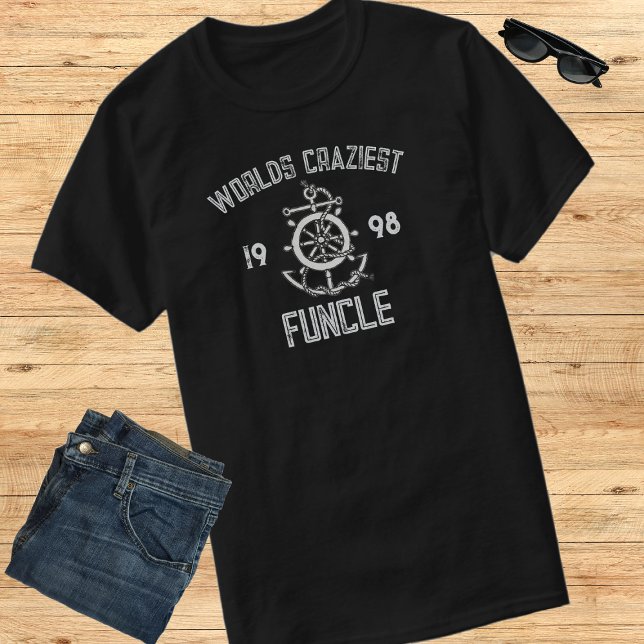 Nautical Worlds galnaste farbror Est År T Shirt (Skapare uppladdad)