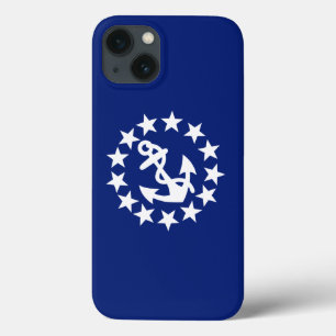 Nautical Yacht Flagga Anchor Stars Blue