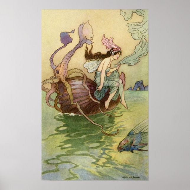 Nautilus är min båt av Warwick Goble Poster (Framsidan)