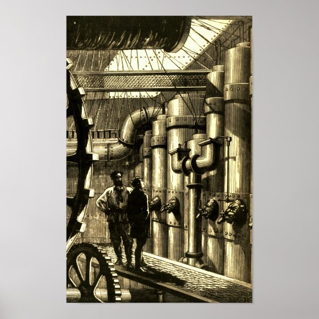 Nautilus Engines från 20000 Leagues under havet Poster (Framsidan)