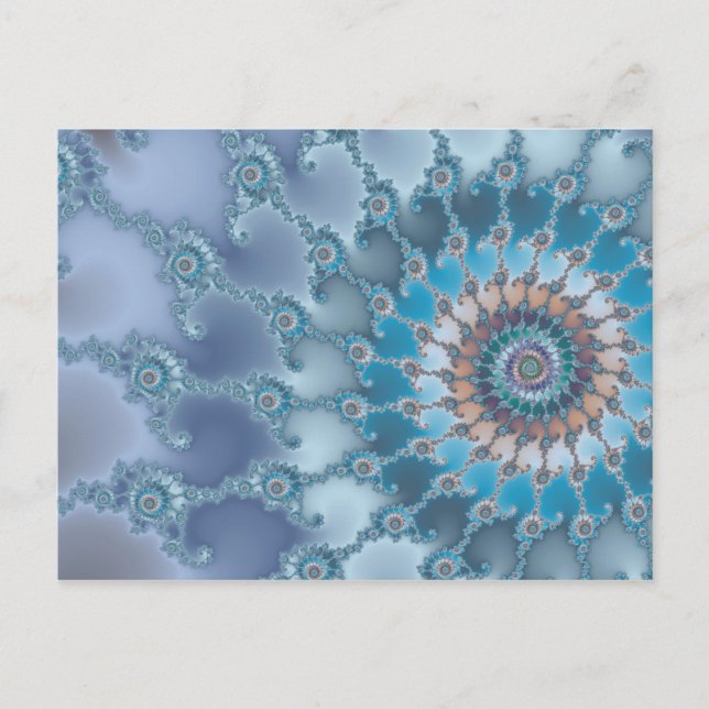 Nautilus - Fractal Art Vykort (Framsida)