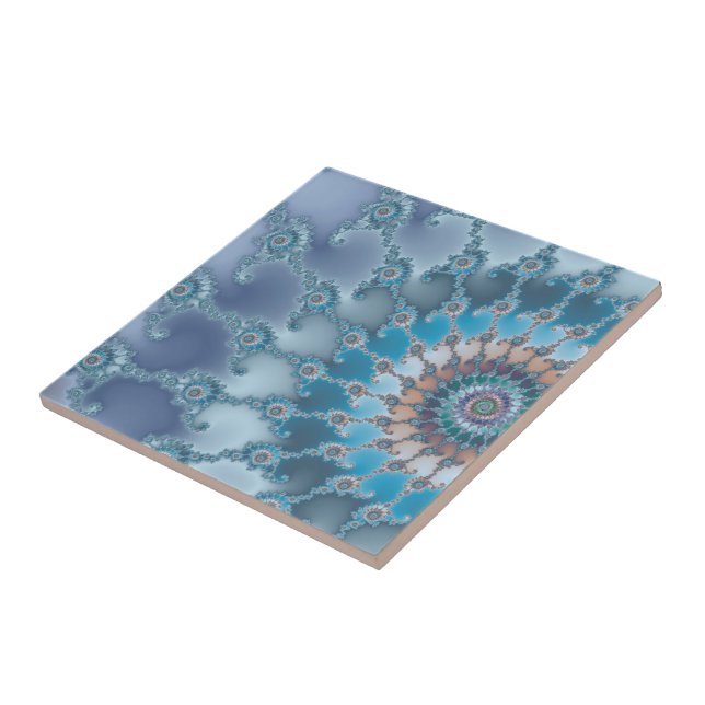 Nautilus - Fractalkonst Kakelplatta (Sidan)