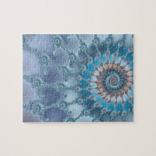 Nautilus - Fractalkonst Pussel (Horisontell)