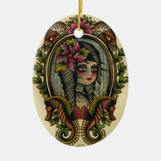 nautilus julgransprydnad keramik