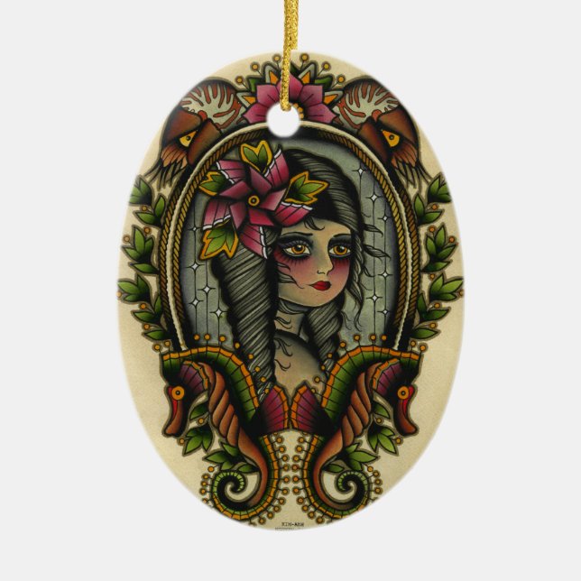 nautilus julgransprydnad keramik (Framsidan)