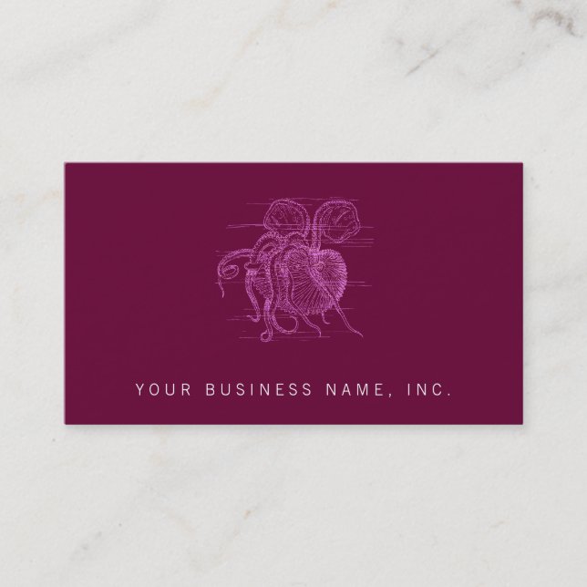 Nautilus (letterpress stil) visitkort (Framsida)