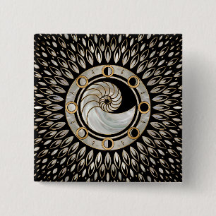 Nautilus Shell - Månens faser Knapp