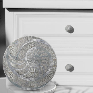 Nautilus-skal mosaikkonst knopp