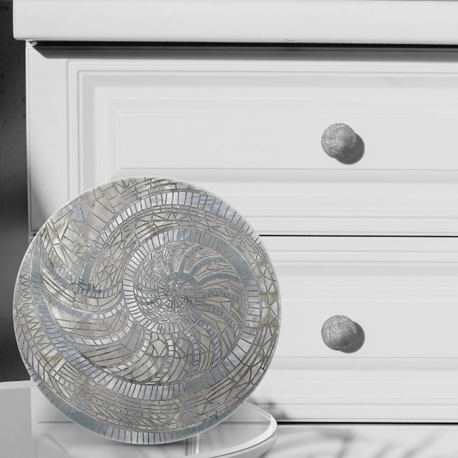 Nautilus-skal mosaikkonst knopp (Skapare uppladdad)