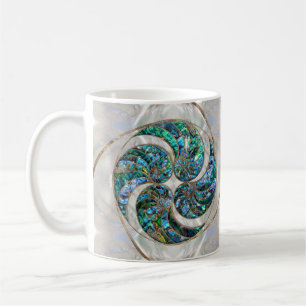 Nautilus Snäcka - Abalone och Pearl Kaffemugg