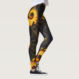 Nautilus snäcka design leggings