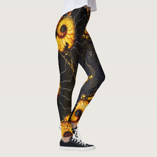 Nautilus snäcka design leggings (Höger)