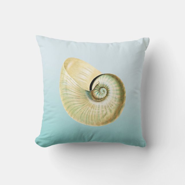 Nautilus snäcka kudde (Framsida)