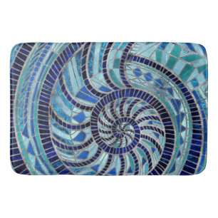 Nautilus Snäcka mosaic art Badrumsmatta